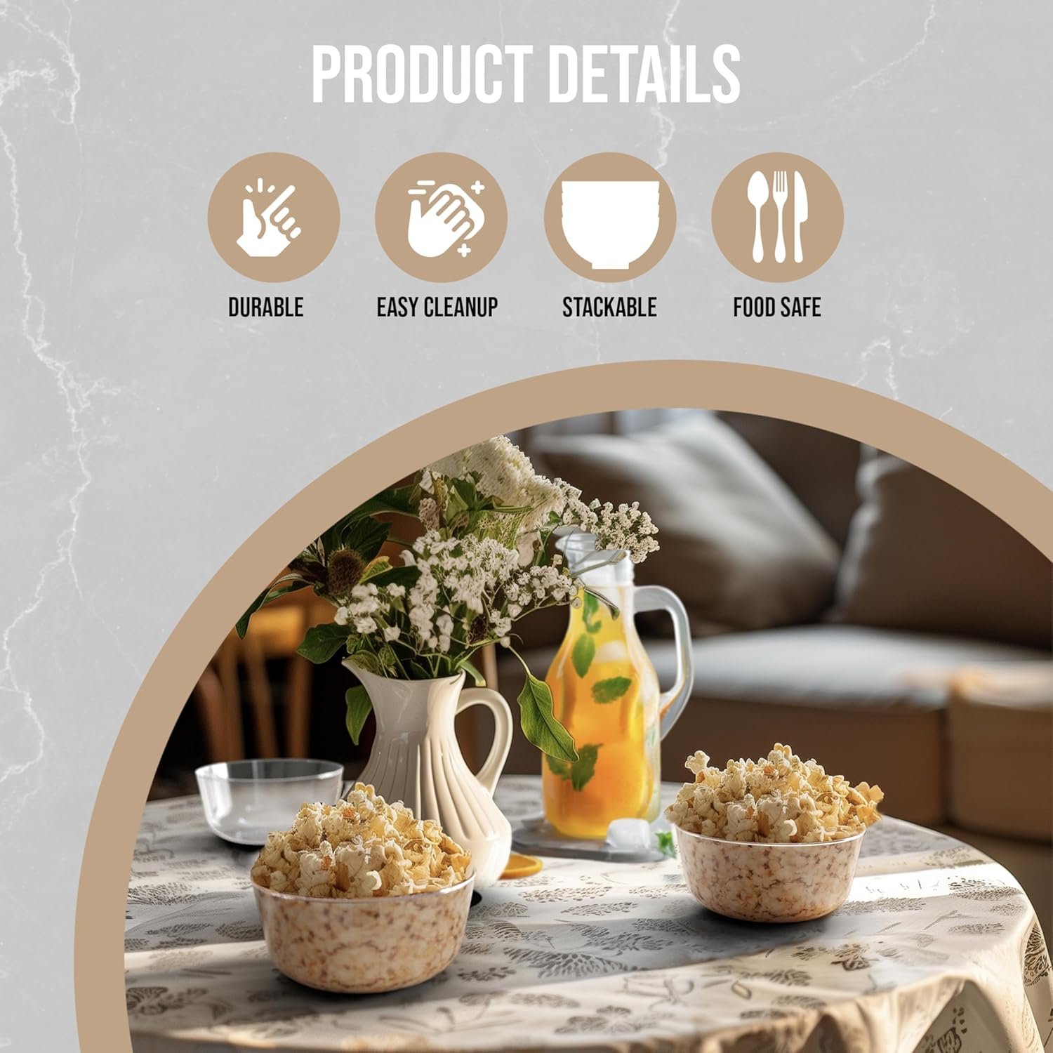 Wholesale Clear Plastic Disposable Bowls 16 Oz Each 30 Count Large Heavy Duty for Weddings and Parties Factory