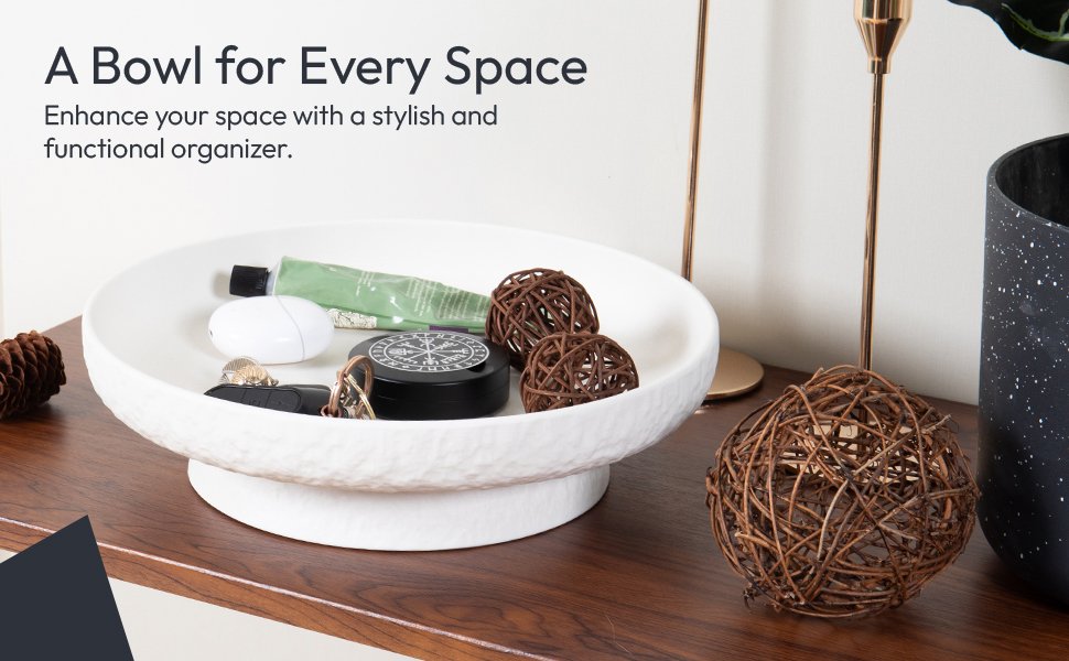 OEM Matte White Granite-Inspired Fruit Bowl 11-Inch Wide Shallow Textured Pedestal Centerpiece for Table Decor Manufacturer OEM Matte White Granite-Inspired Fruit Bowl 11-Inch Wide Shallow Textured Pedestal Centerpiece for Table Decor Manufacturer