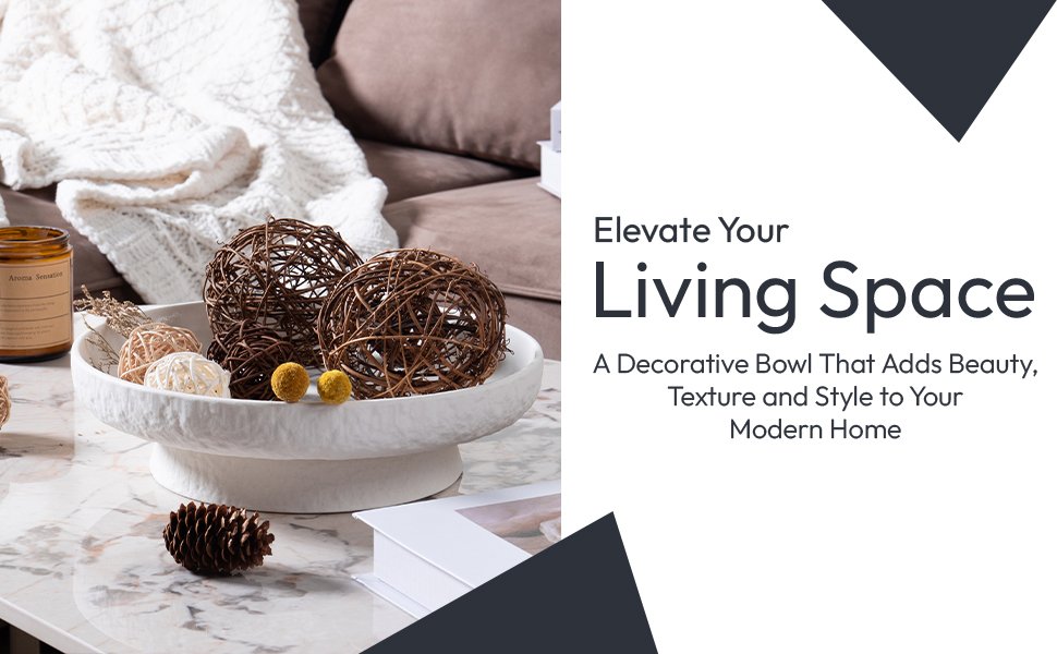 OEM Matte White Granite-Inspired Fruit Bowl 11-Inch Wide Shallow Textured Pedestal Centerpiece for Table Decor Manufacturer OEM Matte White Granite-Inspired Fruit Bowl 11-Inch Wide Shallow Textured Pedestal Centerpiece for Table Decor Manufacturer