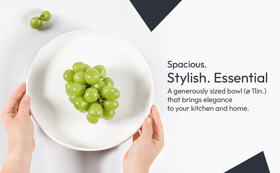 OEM Matte White Granite-Inspired Fruit Bowl 11-Inch Wide Shallow Textured Pedestal Centerpiece for Table Decor Manufacturer OEM Matte White Granite-Inspired Fruit Bowl 11-Inch Wide Shallow Textured Pedestal Centerpiece for Table Decor Manufacturer