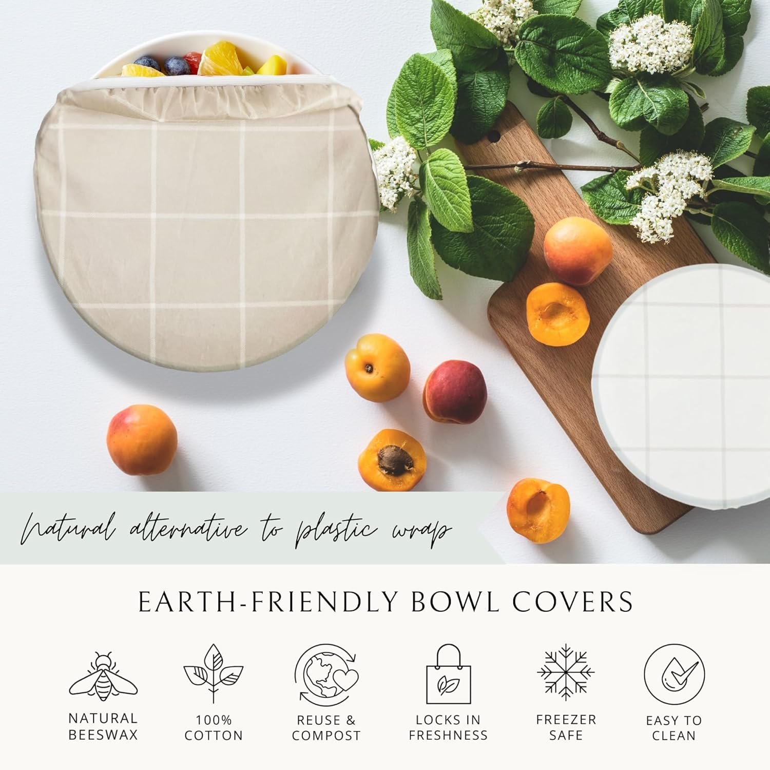 Wholesale Reusable Beeswax Bowl Covers for Bread Sourdough Proofing Food Storage 100% Organic Cotton Elastic Compostable (2 Large) Factory Wholesale Reusable Beeswax Bowl Covers for Bread Sourdough Proofing Food Storage 100% Organic Cotton Elastic Compostable (2 Large) Factory