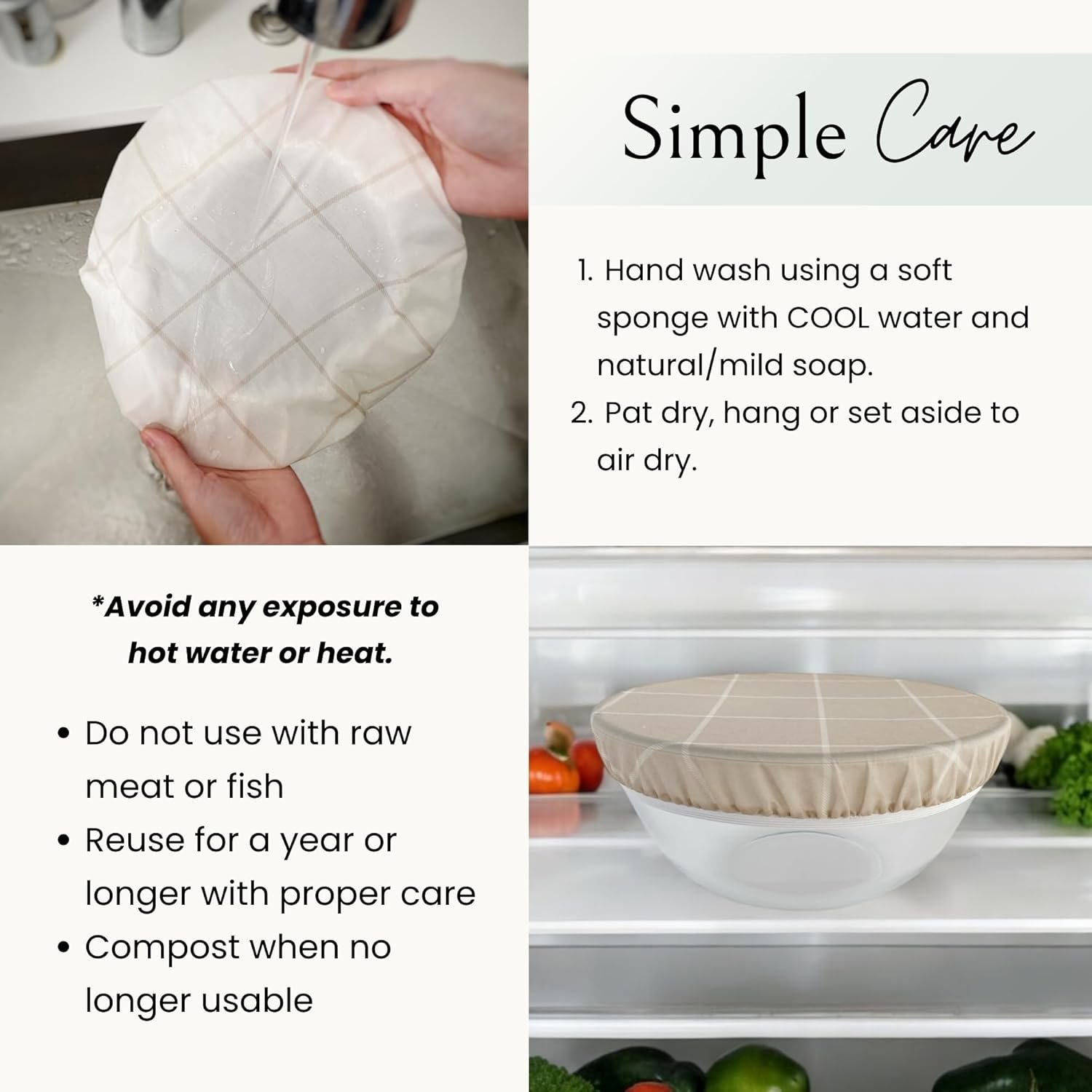 Wholesale Reusable Beeswax Bowl Covers for Bread Sourdough Proofing Food Storage 100% Organic Cotton Elastic Compostable (2 Large) Factory Wholesale Reusable Beeswax Bowl Covers for Bread Sourdough Proofing Food Storage 100% Organic Cotton Elastic Compostable (2 Large) Factory