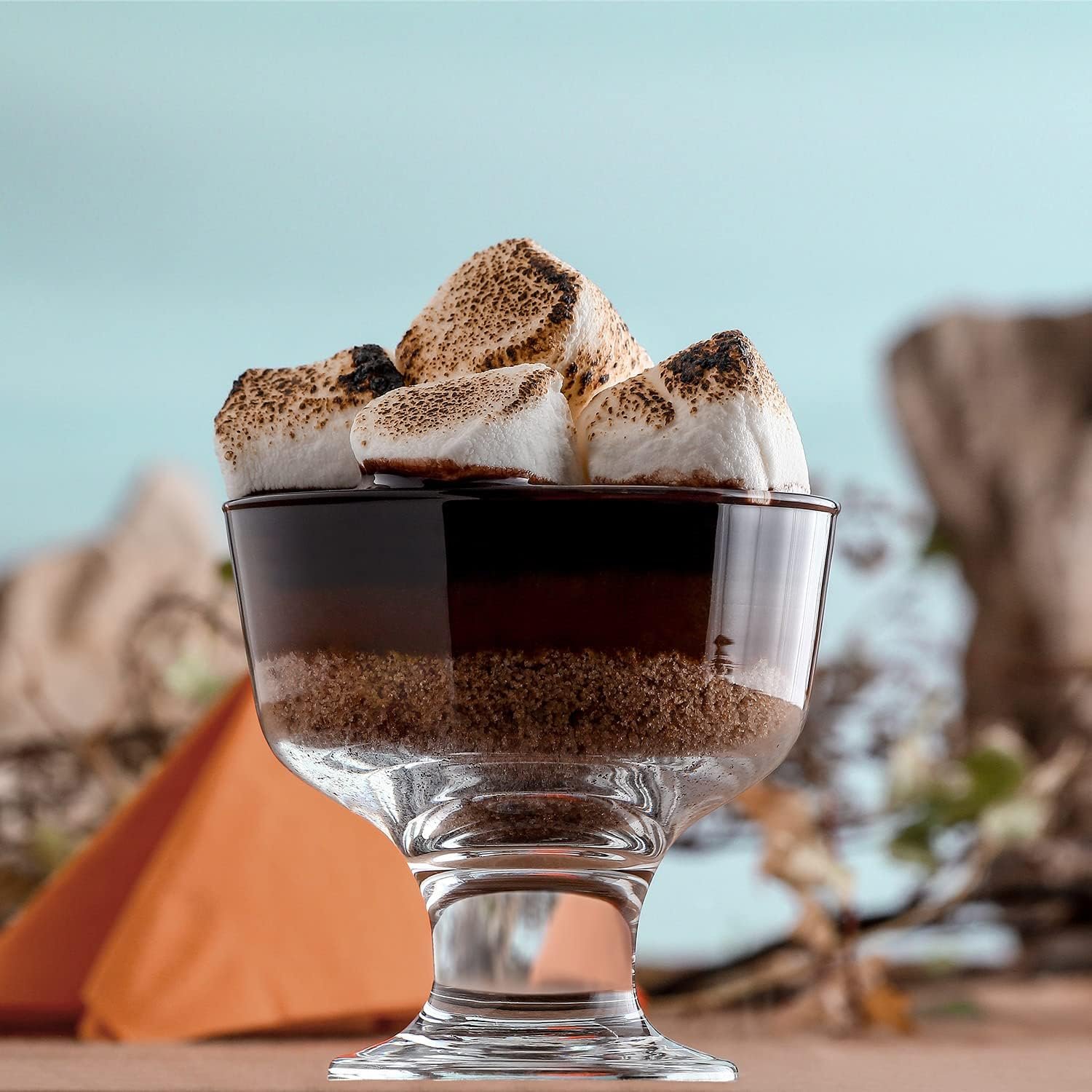 Wholesale 6-Piece 9.5 oz Clear Glass Ice Cream Bowls Dessert Cups Factory Wholesale 6-Piece 9.5 oz Clear Glass Ice Cream Bowls Dessert Cups Factory