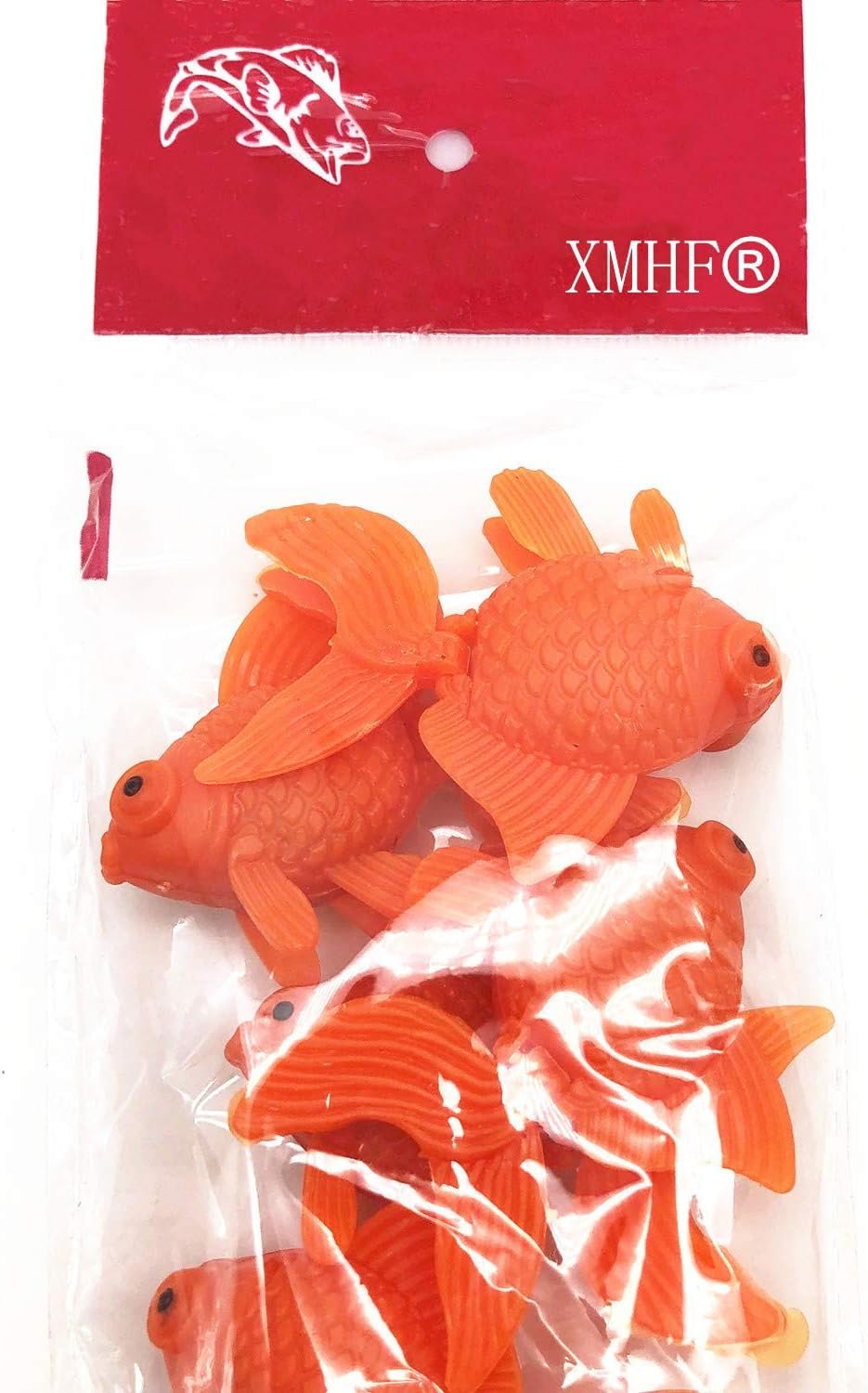 Wholesale Artificial Floating Orange Goldfish Plastic Ornaments for Aquarium Fish Tank Bowl 10PCS Pack Factory