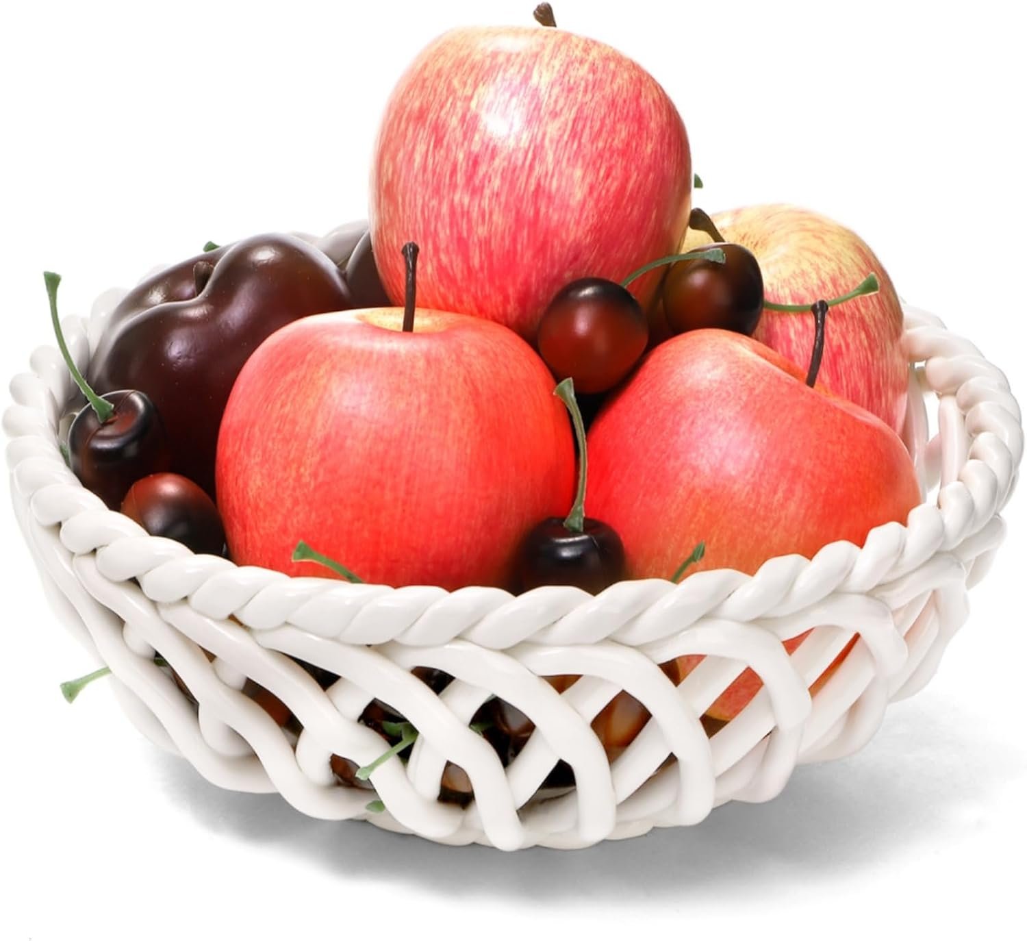 OEM 9.7'' Large Ceramic Fruit Bowl Decorative Basket with Holes Vegetable Holder Serving Dish for Kitchen Countertop Factory OEM 9.7'' Large Ceramic Fruit Bowl Decorative Basket with Holes Vegetable Holder Serving Dish for Kitchen Countertop Factory