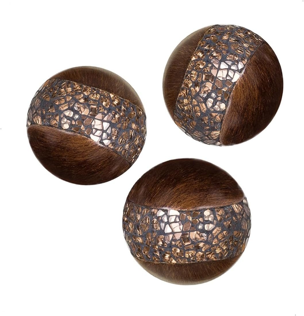 OEM Brown Walnut Decorative Orbs Set of 3 Resin Sphere Balls for Bowls Vase Fillers Living Dining Room Coffee Table Centerpiece Home Decor Great Gift Idea Factory OEM Brown Walnut Decorative Orbs Set of 3 Resin Sphere Balls for Bowls Vase Fillers Living Dining Room Coffee Table Centerpiece Home Decor Great Gift Idea Factory