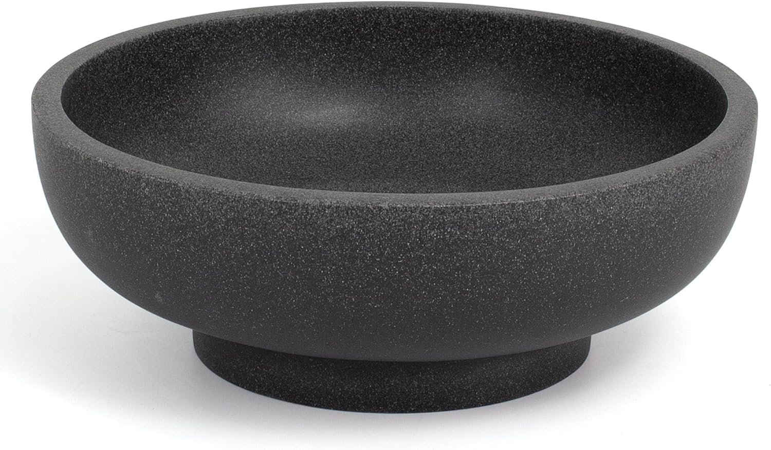 OEM Large Modern Resin Decorative Bowl for Home Kitchen Fruit Key Display Black Artificial Stone Factory