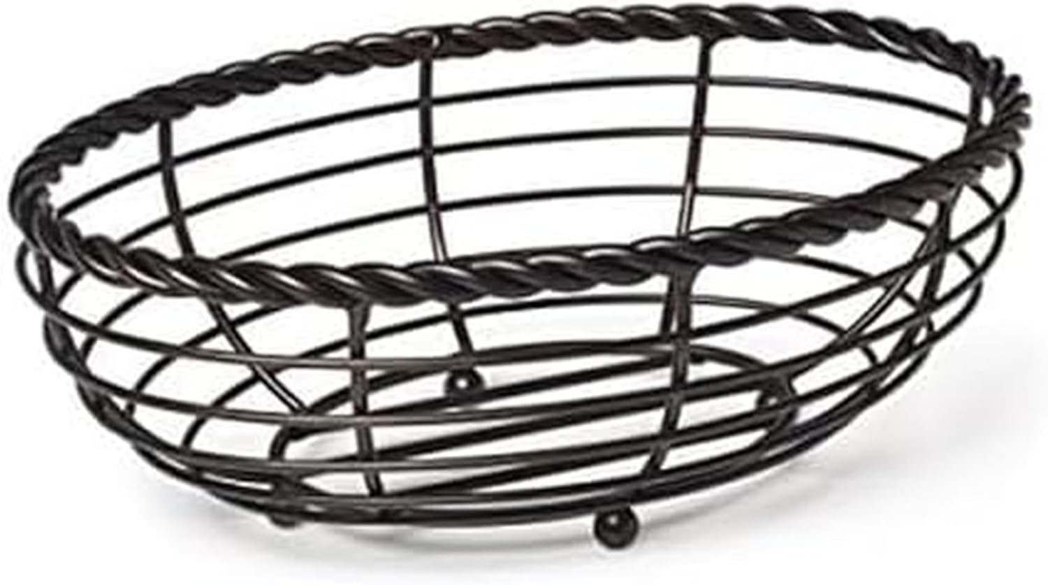 OEM Rope Metal Oval Bread Basket Antique Black 5153171 supplier