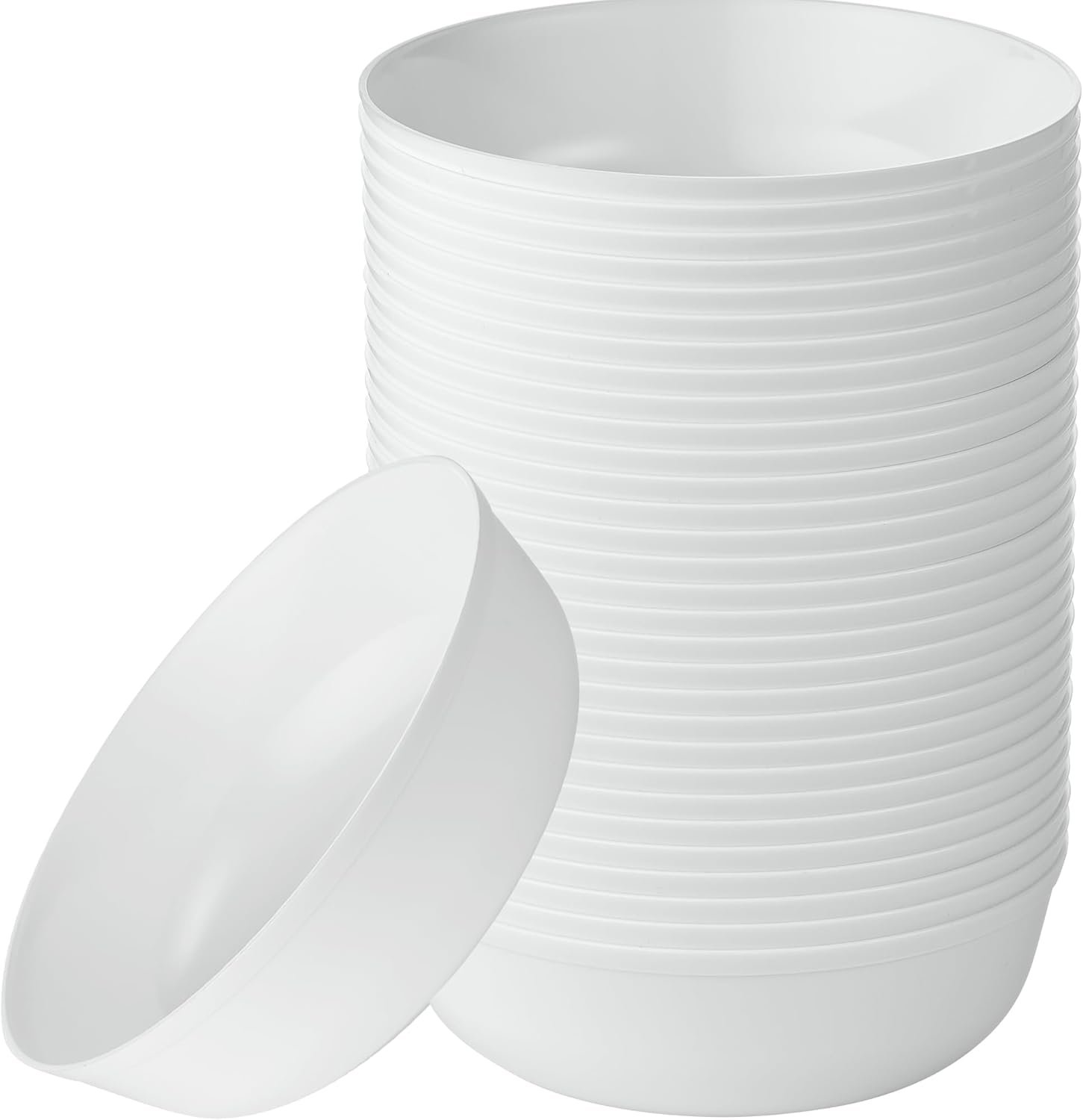 Wholesale 30 Pack 16 OZ White Plastic Party Bowls Premium Heavyweight Elegant Disposable Tableware Factory Wholesale 30 Pack 16 OZ White Plastic Party Bowls Premium Heavyweight Elegant Disposable Tableware Factory
