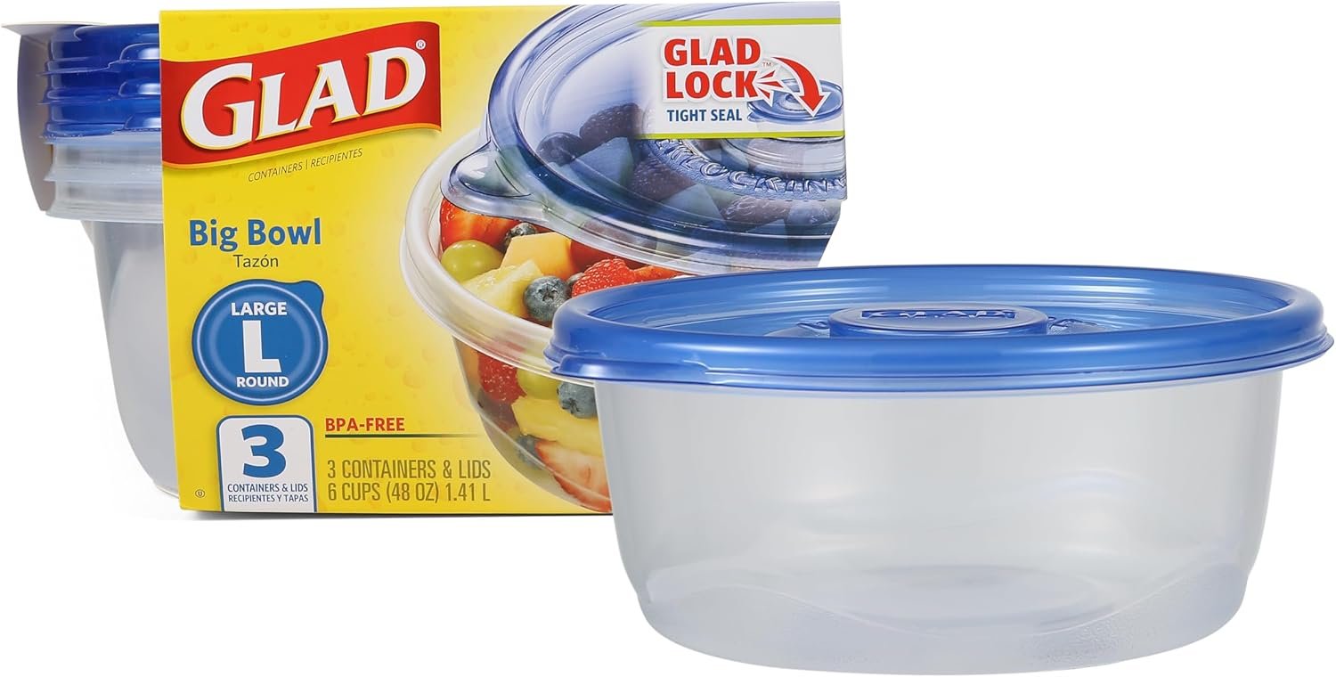 Wholesale Big Bowl Food Storage Containers 48 Ounce 3 Pack Factory