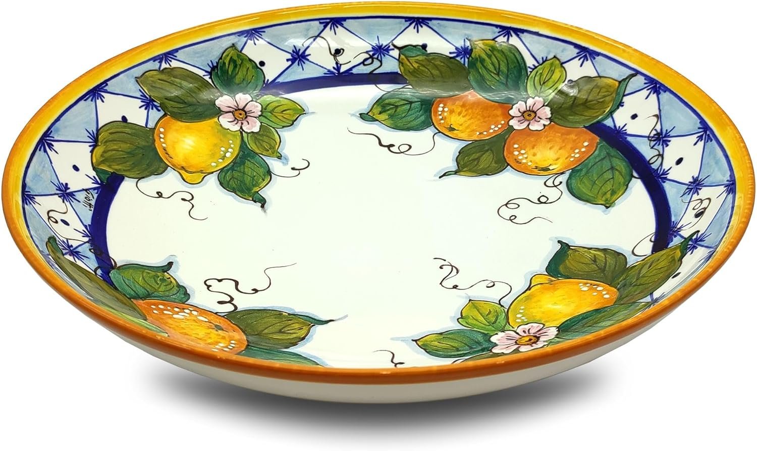 Wholesale Extra Large Ceramic Pasta Bowl Kitchen Serving Platter Hand Painted Pottery Salad Bowl Dinnerware Plates Set Factory