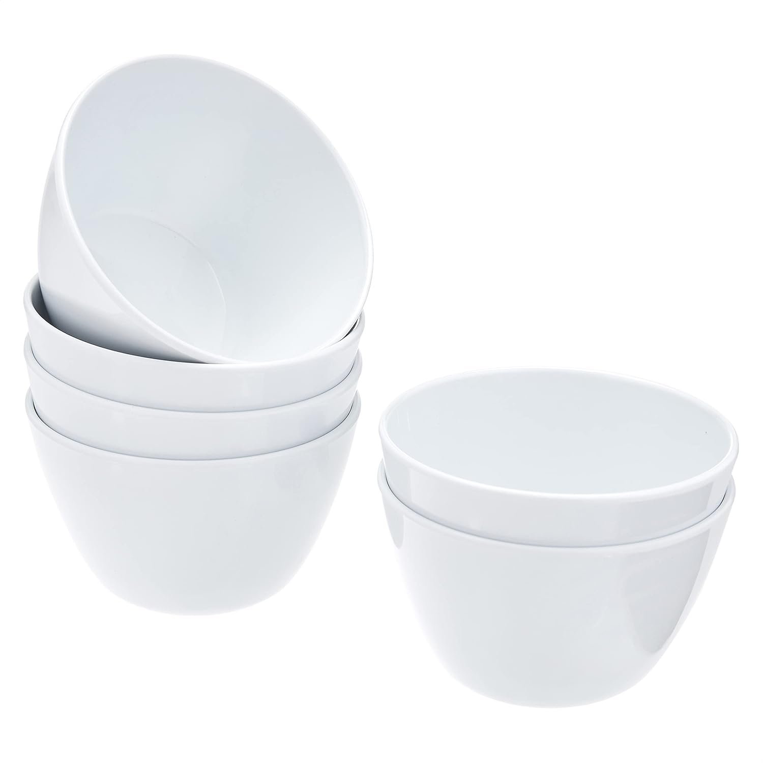 Wholesale Round Melamine Bowl 8 oz White 6 Piece Set Do Not Microwave Factory Wholesale Round Melamine Bowl 8 oz White 6 Piece Set Do Not Microwave Factory