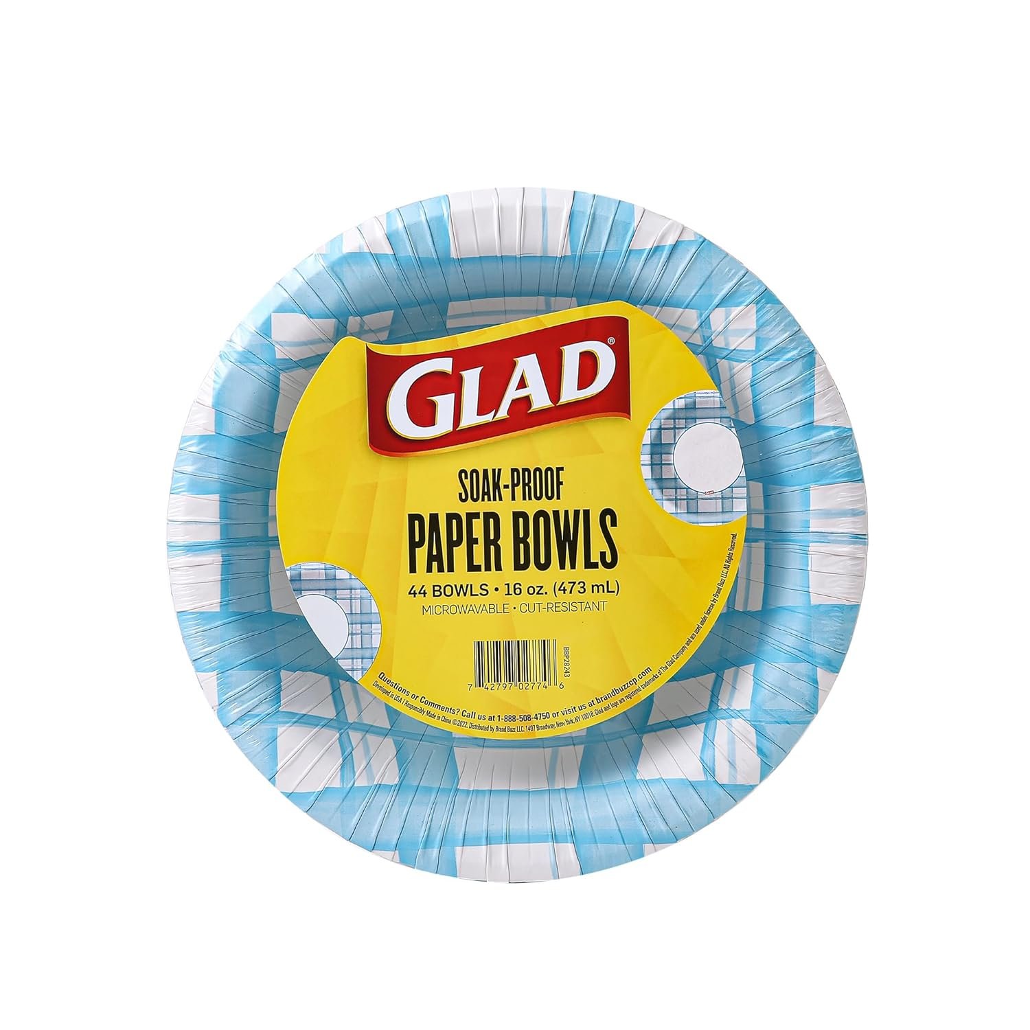 Wholesale Soak-Proof Cut-Proof Microwaveable Disposable Paper Bowls Aqua Plaid Spring Design 16 Ounces 44 Count Factory Wholesale Soak-Proof Cut-Proof Microwaveable Disposable Paper Bowls Aqua Plaid Spring Design 16 Ounces 44 Count Factory